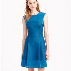 J Crew Perforated A-Line Dress